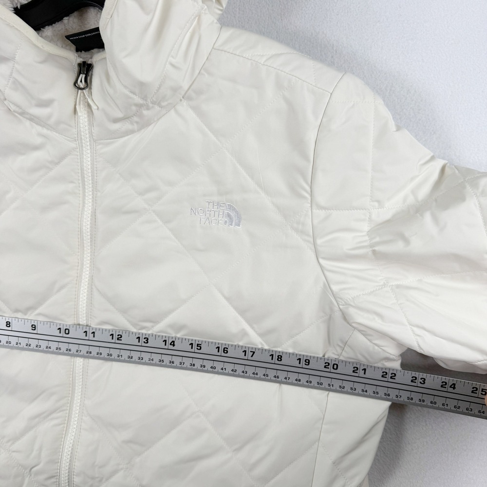 The North Face Shady Glade Parka Shearling Size L Womens White Dune NEW - Picture 8 of 9